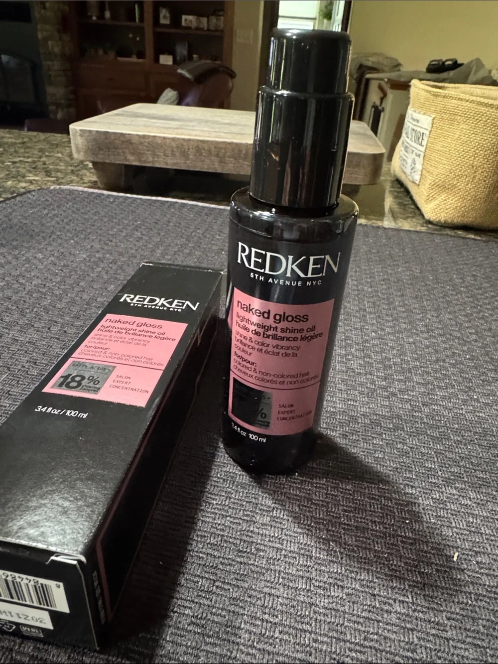 Redken Naked Gloss Lightweight Shine Oil - Black & Pink Label